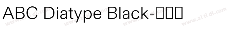 ABC Diatype Black字体转换